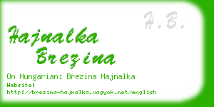 hajnalka brezina business card